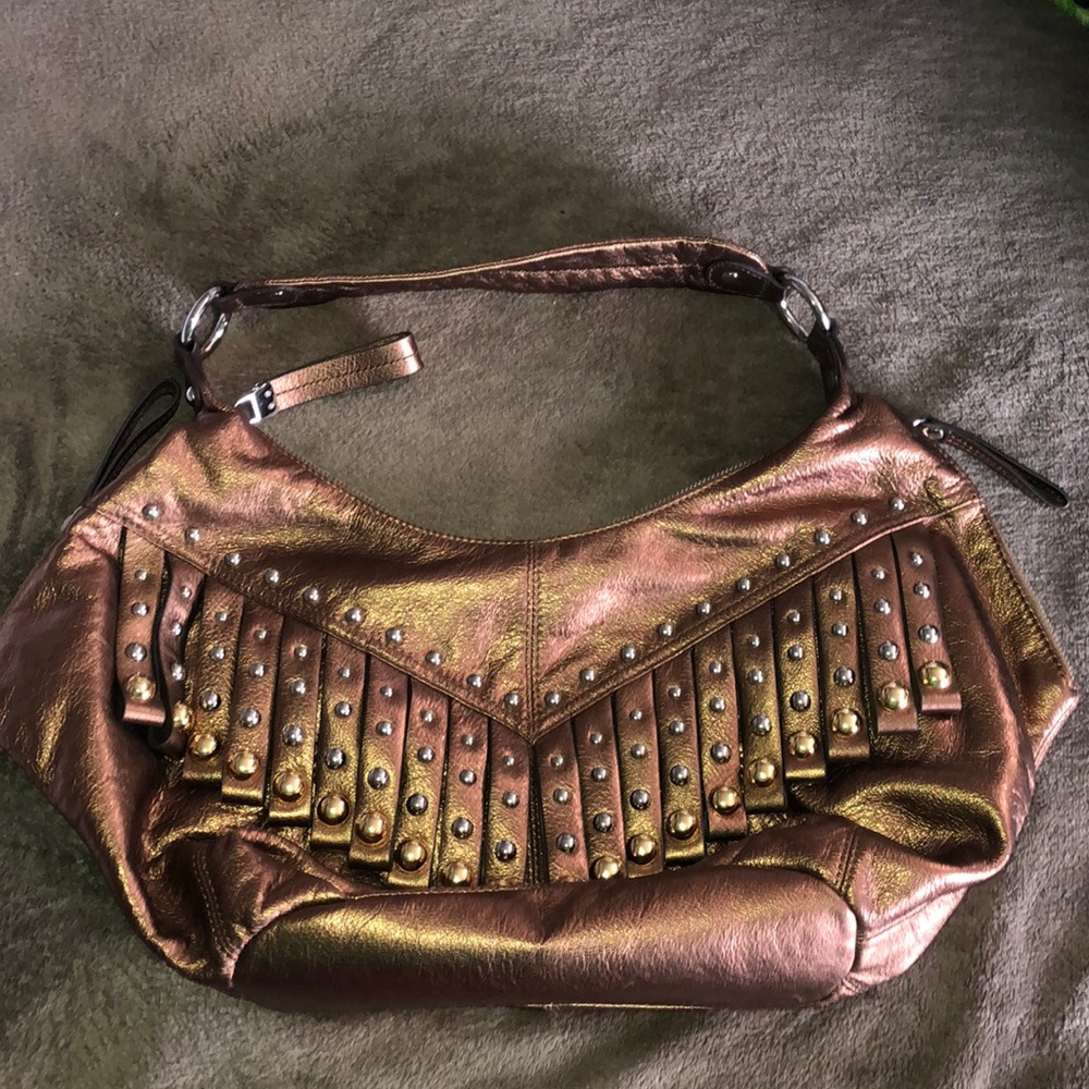 B. Makowsky Large leather hobo purse